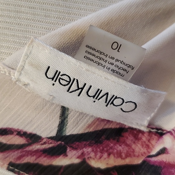 CK High Low Ruffle Botton Halter Dress SZ 10 - Picture 5 of 5